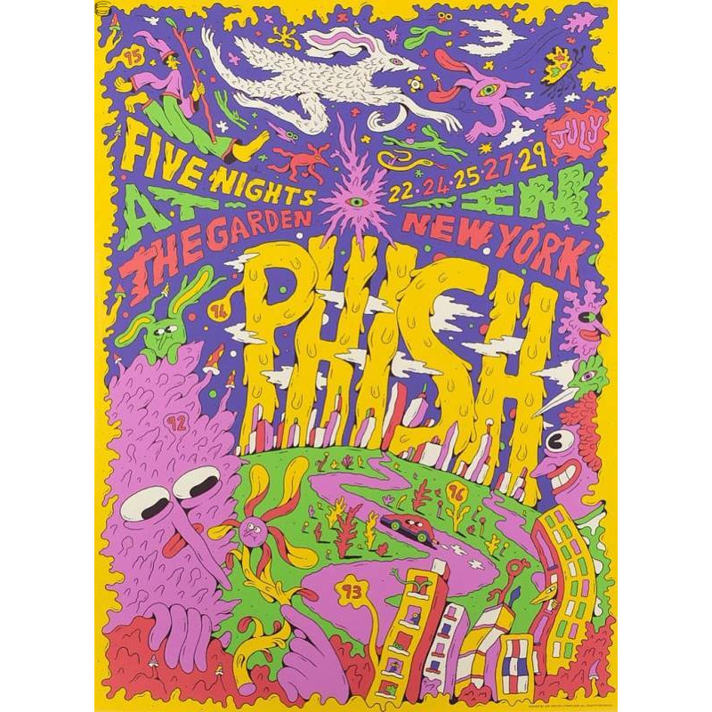 Phish Signed Poster MSG  2026 - Taylor 109