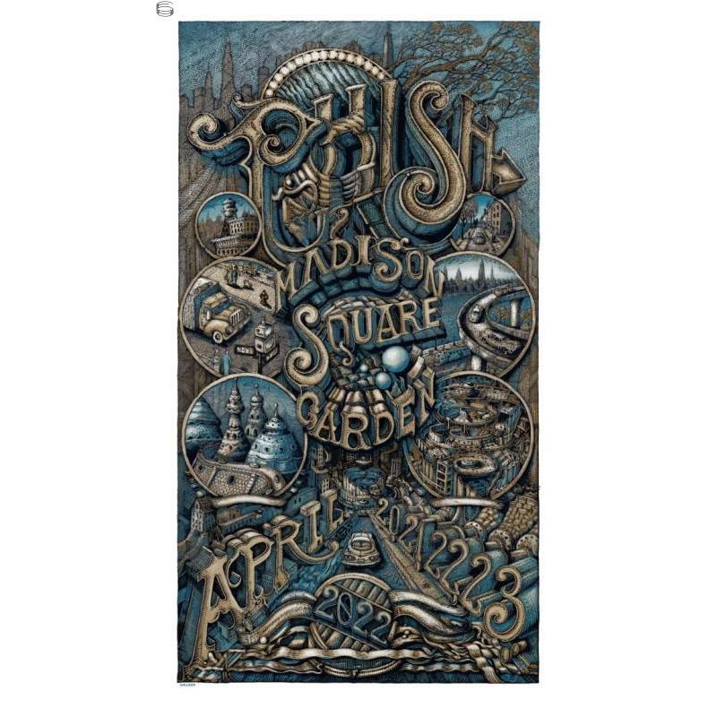 Phish Signed Poster - Madison Square Garden 2022 - Welker 108