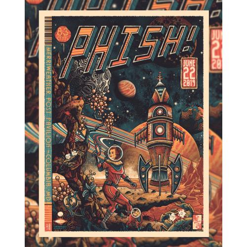 Phish Signed Poster - June 22, 2019 - Merriweather