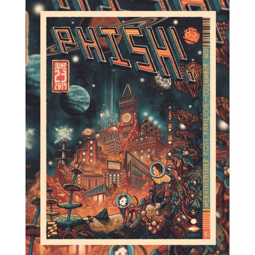 Phish Signed Poster - June 23, 2019 - Merriweather