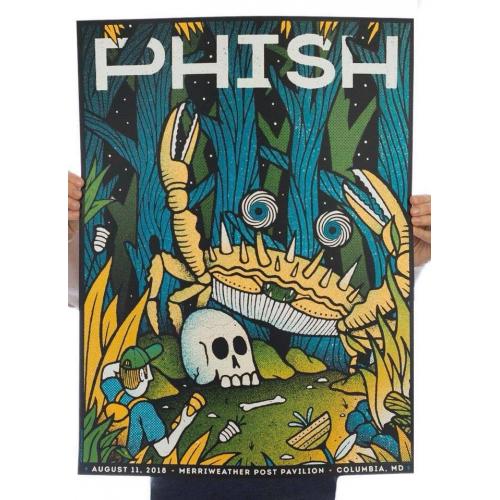 Phish Signed Poster - August 11, 2018 - Merriweather