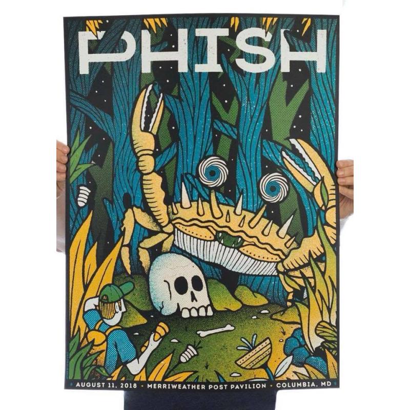 Phish Signed Poster - August 11, 2018 - Merriweather