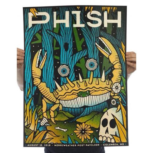 Phish Signed Poster - August 12, 2018 - Merriweather