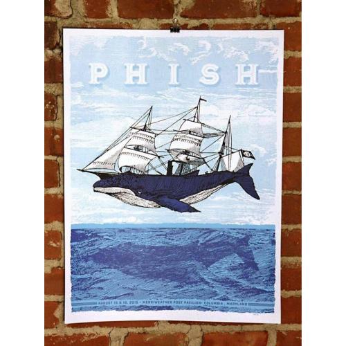 Phish Signed Poster - August 15-16, 2015 - Merriweather, MD