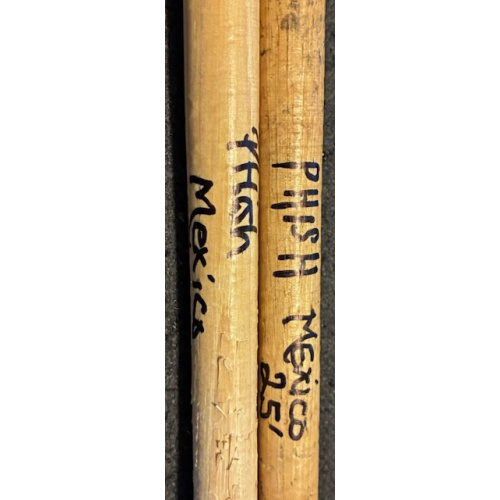 Jon Fishman Signed and Show Used Drumsticks (Phish - Mexico 2025)