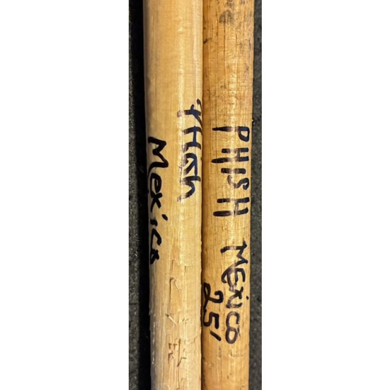 Jon Fishman Signed and Show Used Drumsticks (Phish - Mexico 2025)