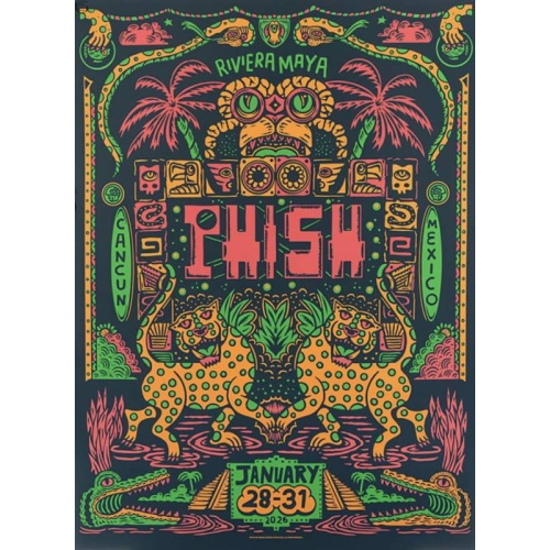 Phish Signed Poster Mexico 2026 Crespo 112