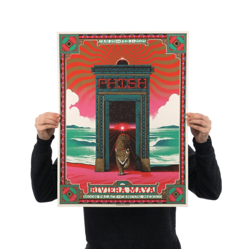 Phish Signed Poster - Mexico 2025 - Loffler 109