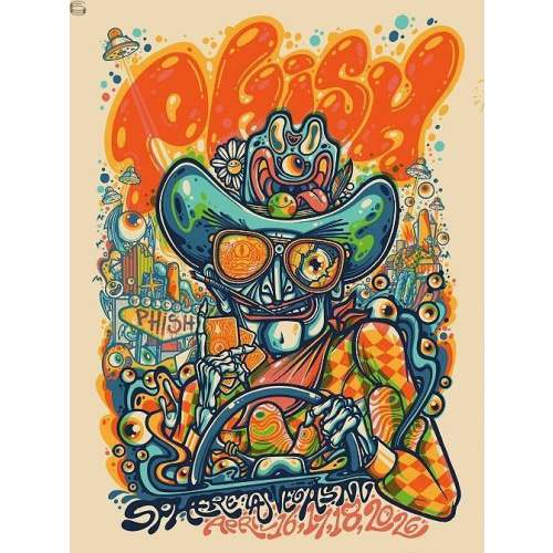 Phish Signed Poster Sphere 2026 - Millward 108