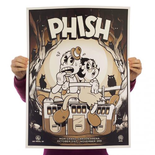 Phish Signed Poster - October 31 - November 3, 2018 - Las Vegas (Minsloff)
