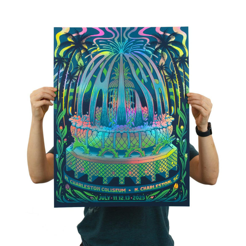 Phish Signed Poster - N. Charleston -  7/13/25 - 109 Holographic