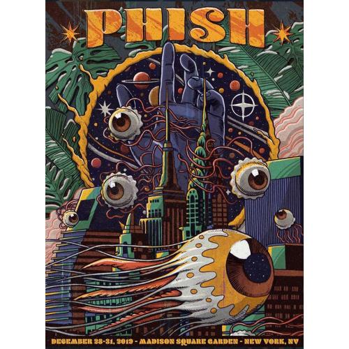 Phish Signed Poster - December 28-31, 2019 - New York City - Correa