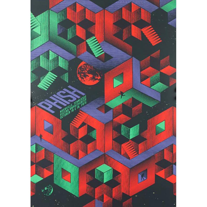 Phish Signed Poster - Oct 18/19, 2016 - Nashville, TN