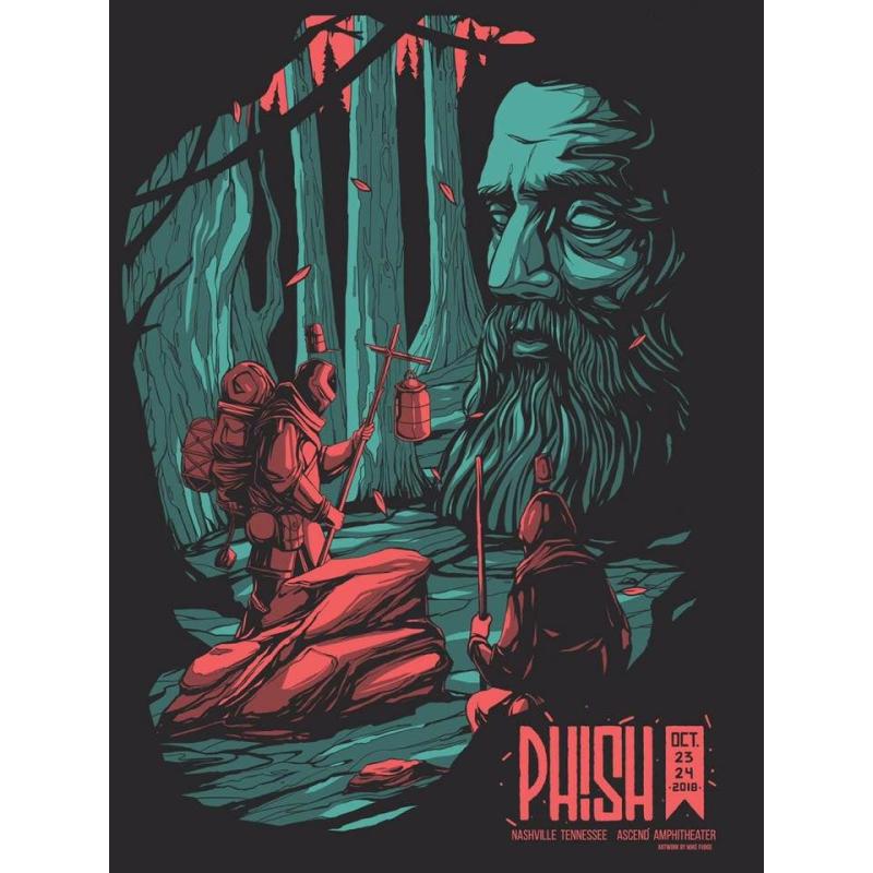 Phish Signed Poster - October 23, 2018 - Nashville