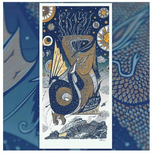 Phish Signed Poster - July 30, 2021 - Pelham, AL - Kat Flint - 109