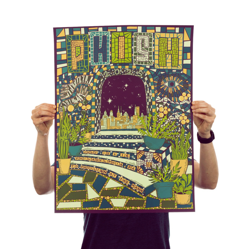 Phish Signed Poster - Philly -  7/15/25 - 108