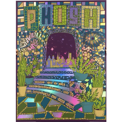Phish Signed Poster - Philly -  7/15/25 - 109 Holographic