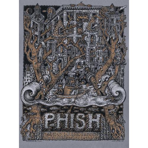 Phish Signed Poster - Dec 28-31, 2016 - Madison Square Garden