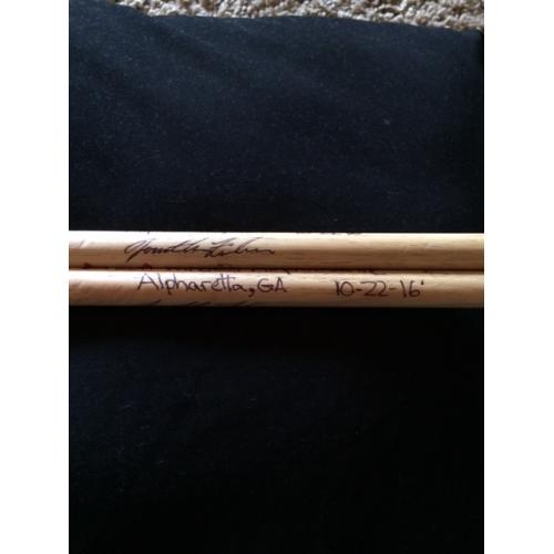 Phish Show Used Drumsticks (Pair) - Used and signed by Jon Fishman - Oct 22, 2016 - Alpharetta, GA