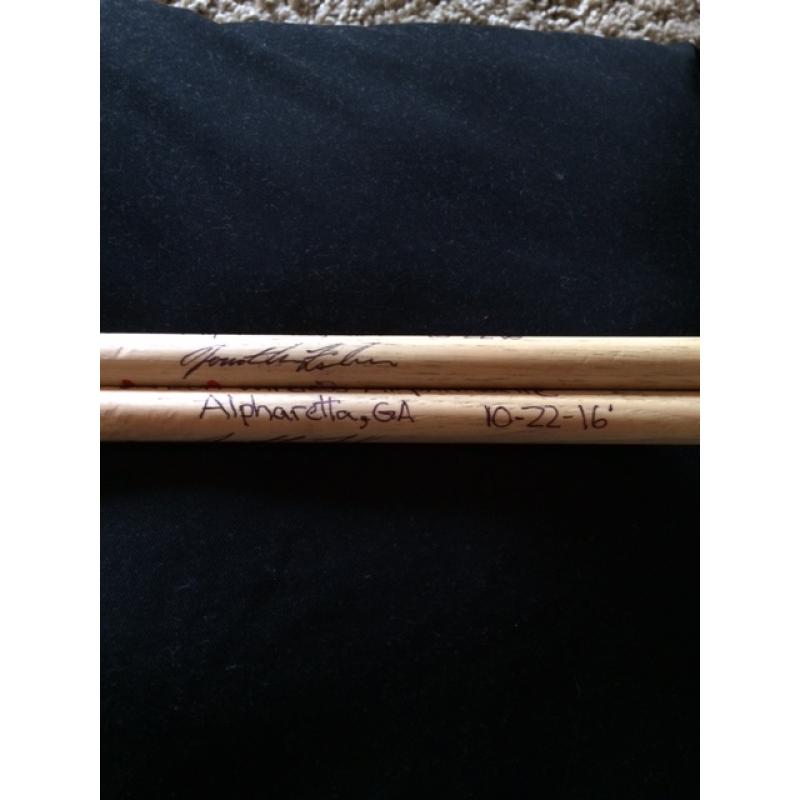 Phish Show Used Drumsticks (Pair) - Used and signed by Jon Fishman - Oct 22, 2016 - Alpharetta, GA