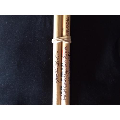 Phish Show Used Drumsticks (Pair) - Used and signed by Jon Fishman - Oct 28, 2016 - Las Vegas, NV