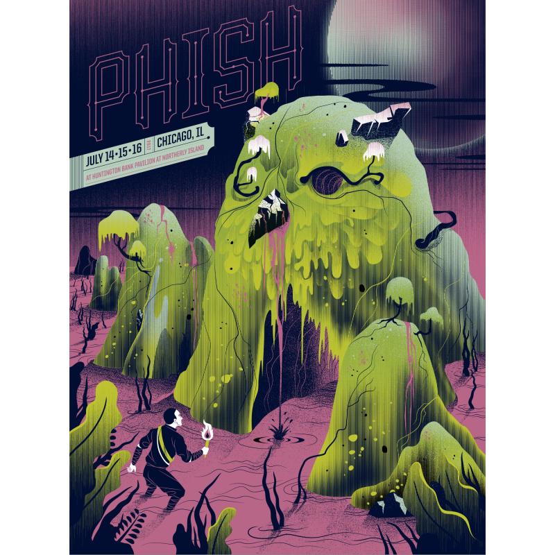 Phish Signed Poster - July 14-16, 2017 - Northerly Island