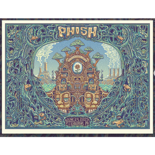 Phish Signed Poster - Pittsburgh - 6/24/25 -  109