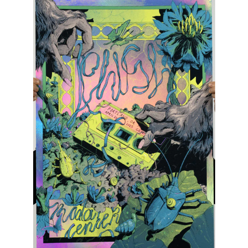 Phish Signed Poster - Portland 4/20/25 - Huigen Holographic 116