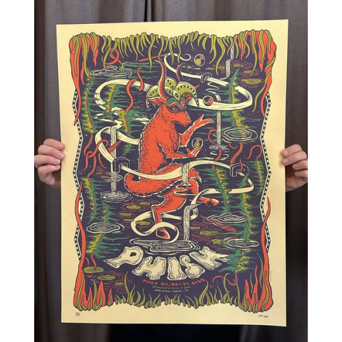 Phish Signed Poster - Saratoga Springs -  7/25/25 - 108