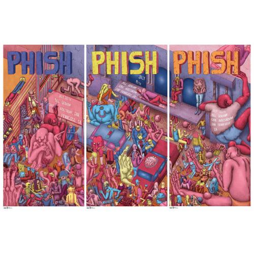 Phish Signed Posters (3 Poster Set) - July 18-20, 2016 - San Francisco, CA
