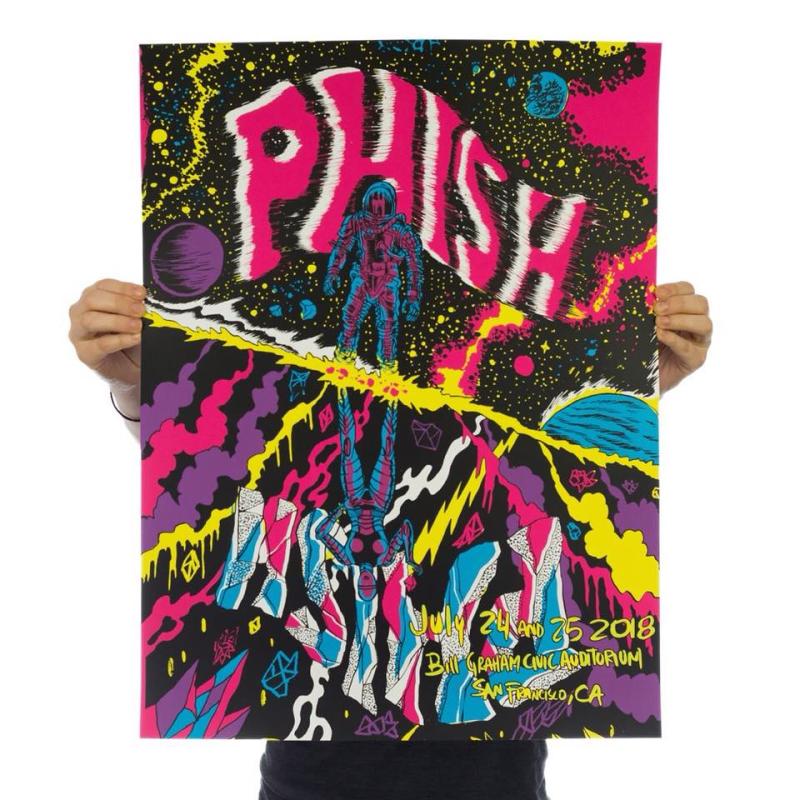 Phish Signed Poster - July 24-25, 2018 - San Francisco