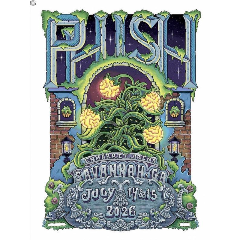 Phish Signed Poster Savannah 2026 - Williamson 109