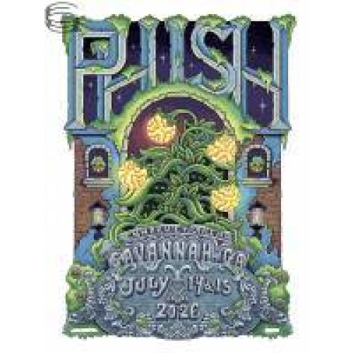 Phish Signed Poster Savannah 2026 - Williamson 108 FOIL