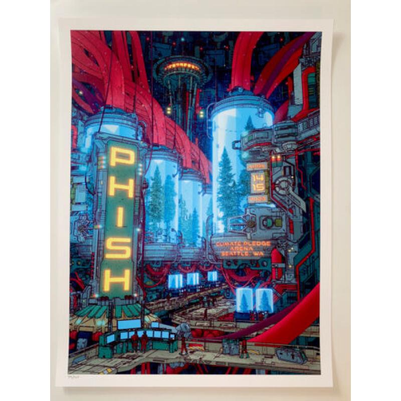 Phish Signed Poster - Seattle - 4/14/23 - Moore 109