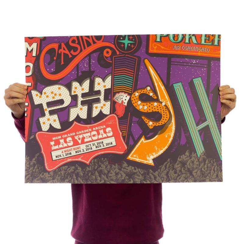 Phish Signed Poster - October 31 - November 3, 2018 - Las Vegas (Status Serigraph)
