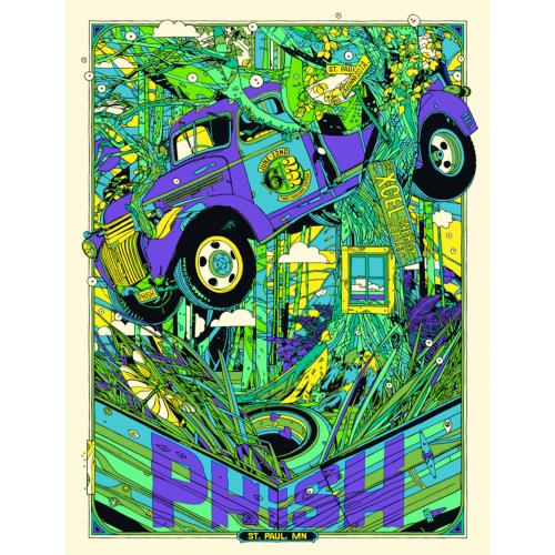 Phish Signed Poster - June 22, 2016 - St. Paul, MN