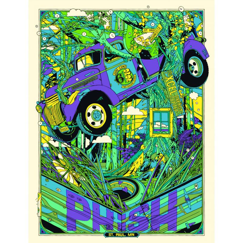Phish Signed Poster - June 22, 2016 - St. Paul, MN
