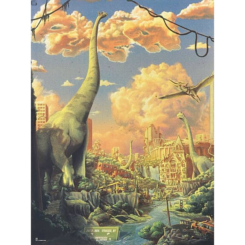 Phish Signed Poster Syracuse 2026 - Race 109 FOIL
