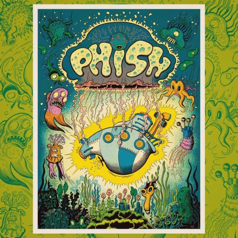 Phish Signed Poster - Syracuse - 7/23/23 - Besch 108 Blue