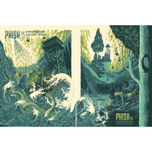 Phish Signed Poster - July 17, 2018 - Stateline, NV