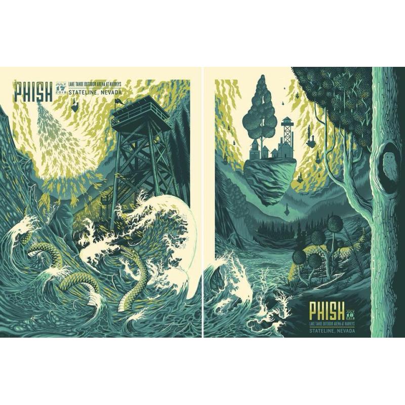 Phish Signed Poster - July 17, 2018 - Stateline, NV