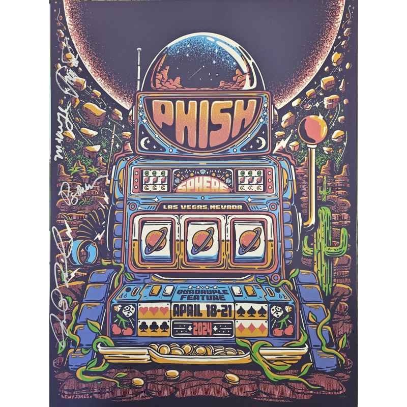 Phish Signed Poster - Sphere 2024 - Jones 108