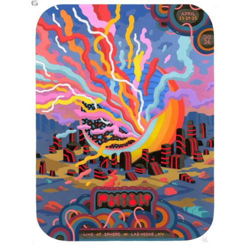 Phish Signed Poster Sphere 2026 - Yarrington 108