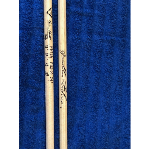 Jon Fishman Signed and Show Used Drumsticks (Phish - Mexico 2024)