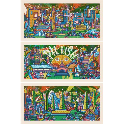Phish Signed Posters - August 21-23, 2015 - Magnaball (3 poster set)