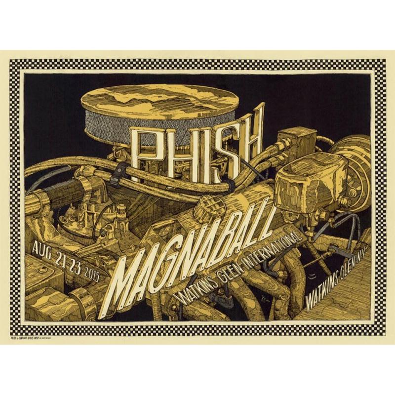 Phish Signed Poster - August 21-23, 2015 - Magnaball