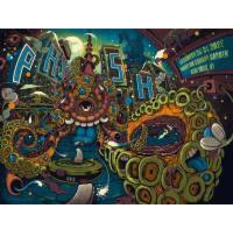 Phish Signed Poster - New Years 2022 - Trammel 112 Orange