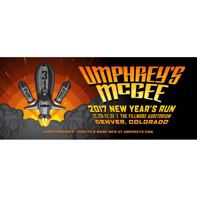 Umphrey's McGee New Year's Run Tickets (12/29-12/31)  and Signed Poster Package
